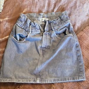 Lavender Zara jean skirt